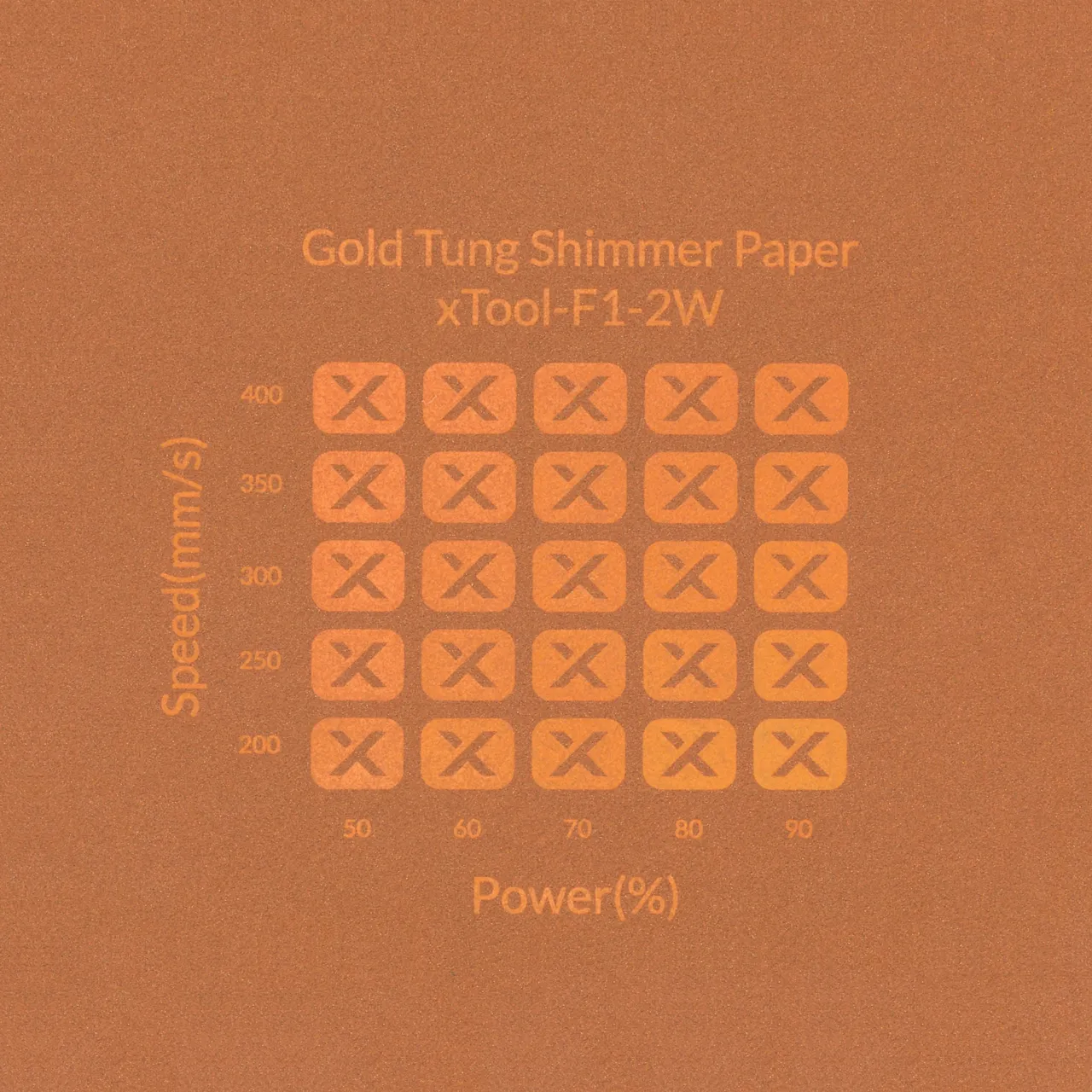Gold Tung Shimmer Paper-7oz(250g) test grid