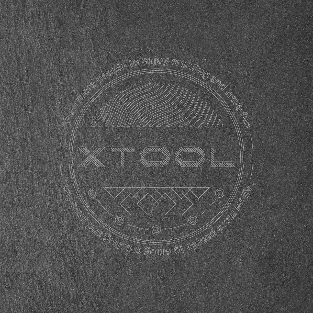 Rectangular Blank Rock Slate test grid
