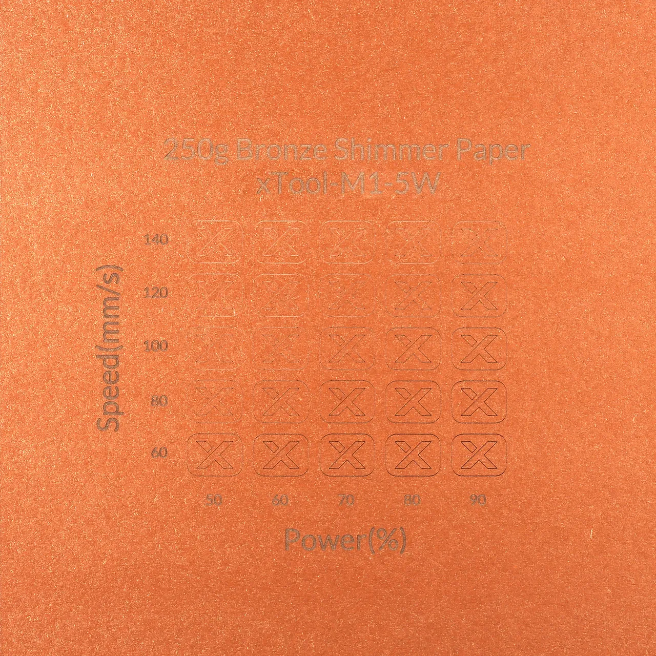 Bronze Shimmer Paper-7oz(250g) test grid