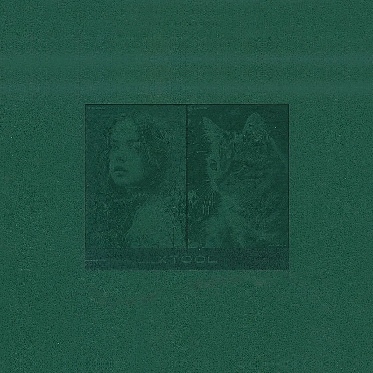 Dark Green PU Leather test grid