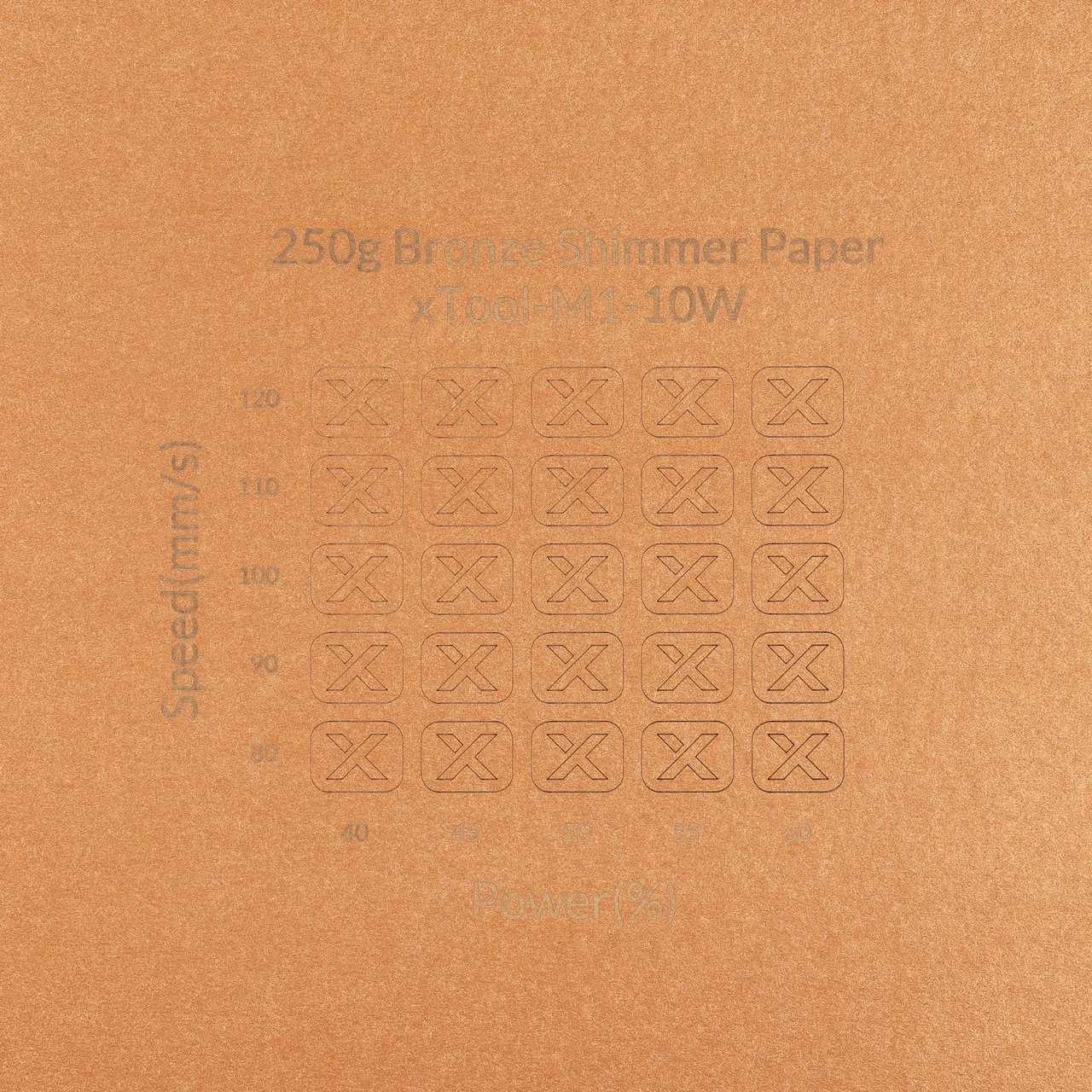 Bronze Shimmer Paper-7oz(250g) test grid