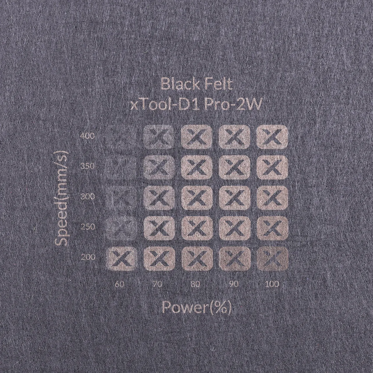 1/8"(3mm) Black Felt test grid