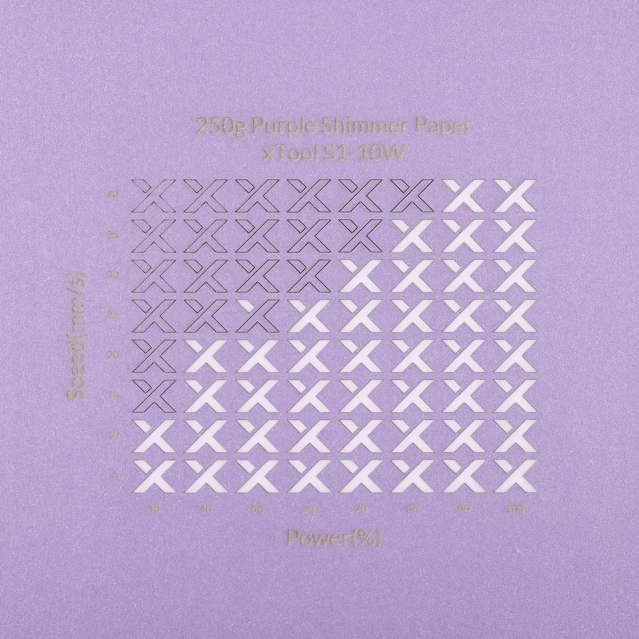 Purple Shimmer Paper-7oz(250g) test grid