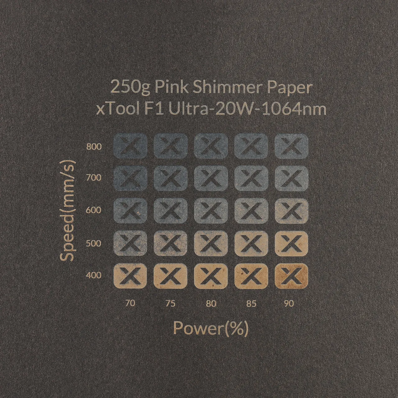 Brown Shimmer Paper-7oz(250g) test grid