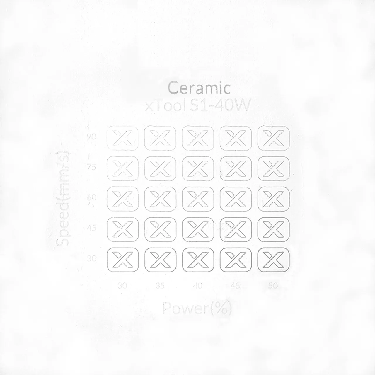 Sublimation Ceramic Fridge Magnet test grid