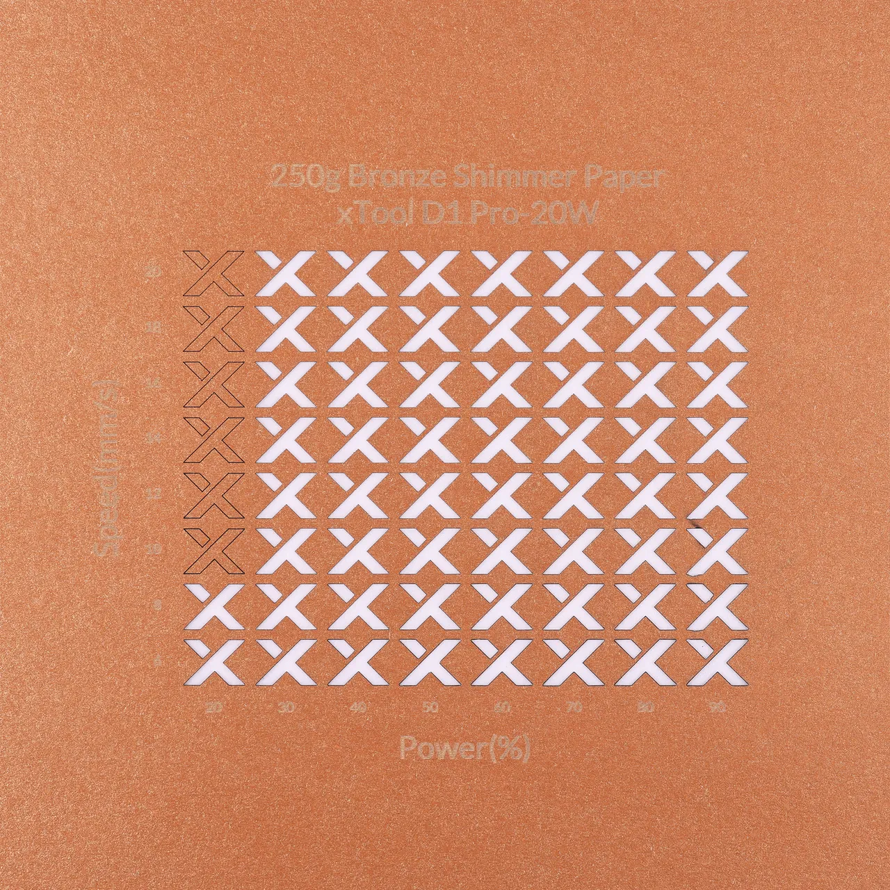 Bronze Shimmer Paper-7oz(250g) test grid