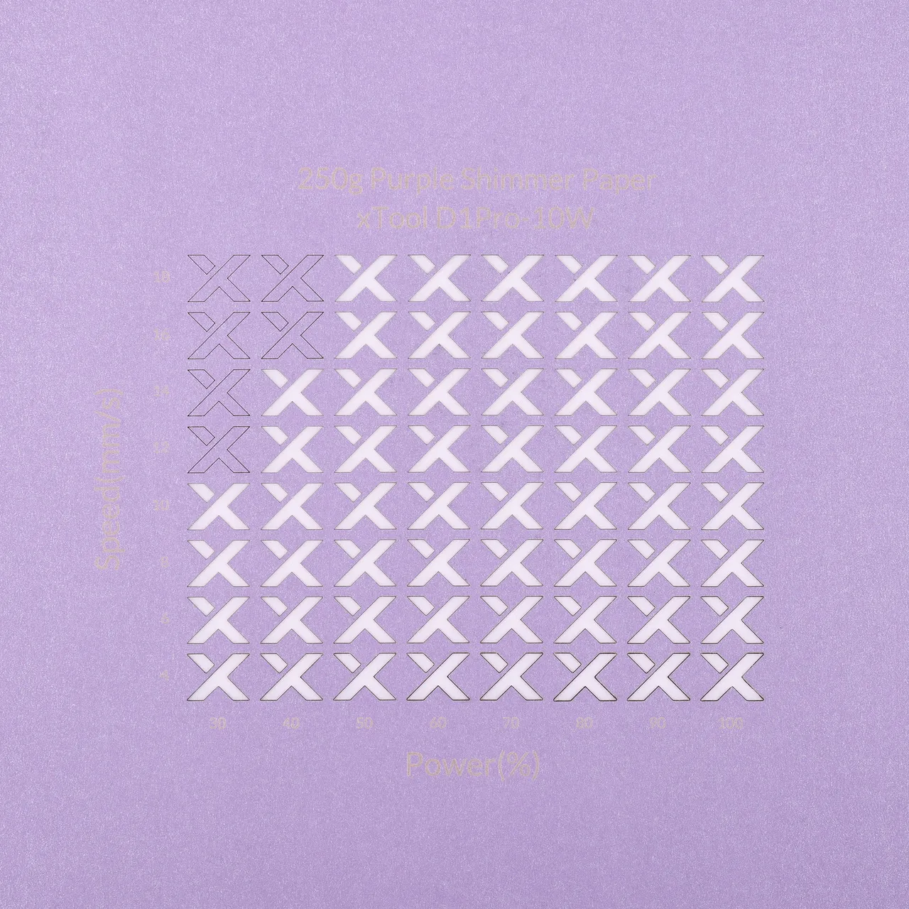 Purple Shimmer Paper-7oz(250g) test grid
