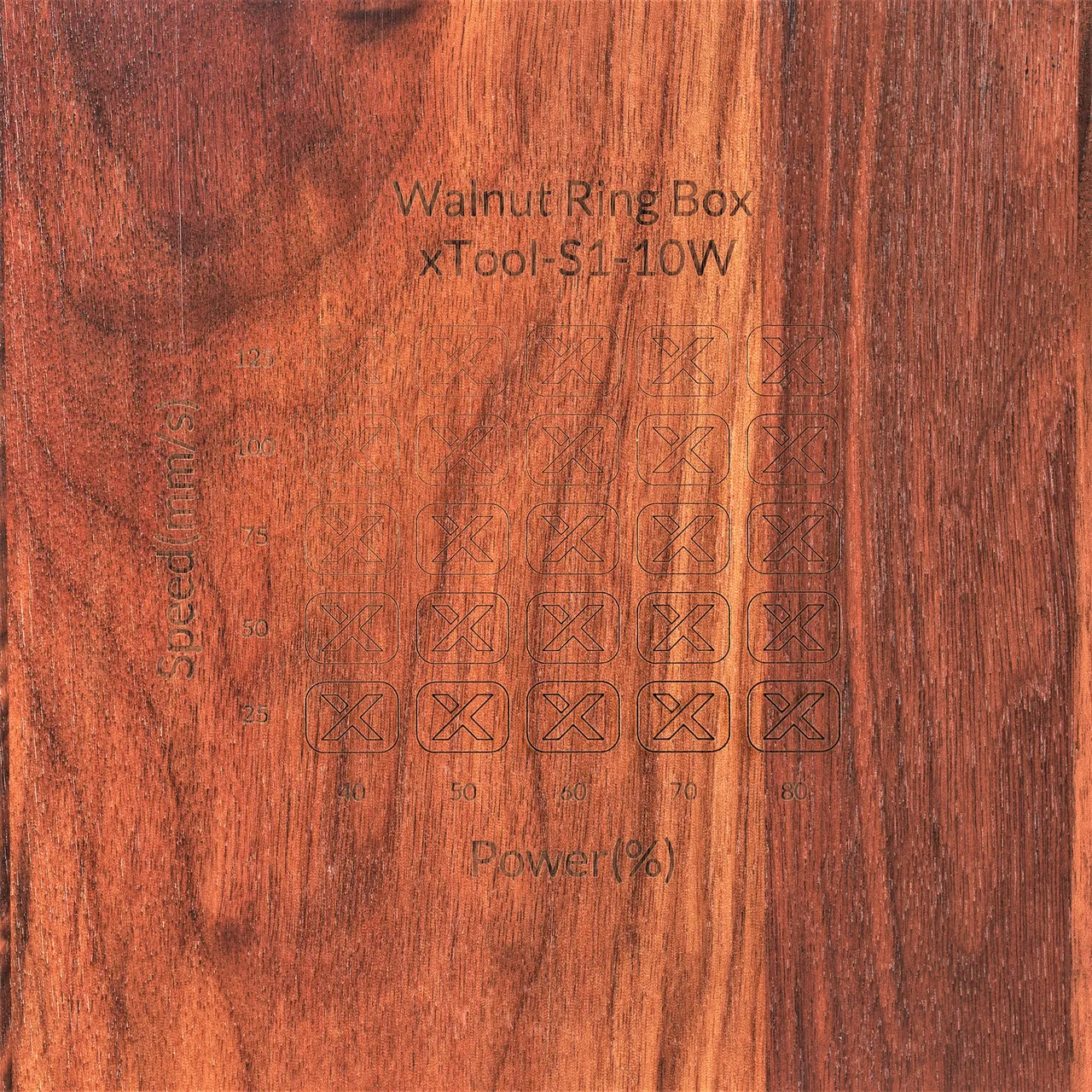 Walnut Wooden Business Card Holder test grid