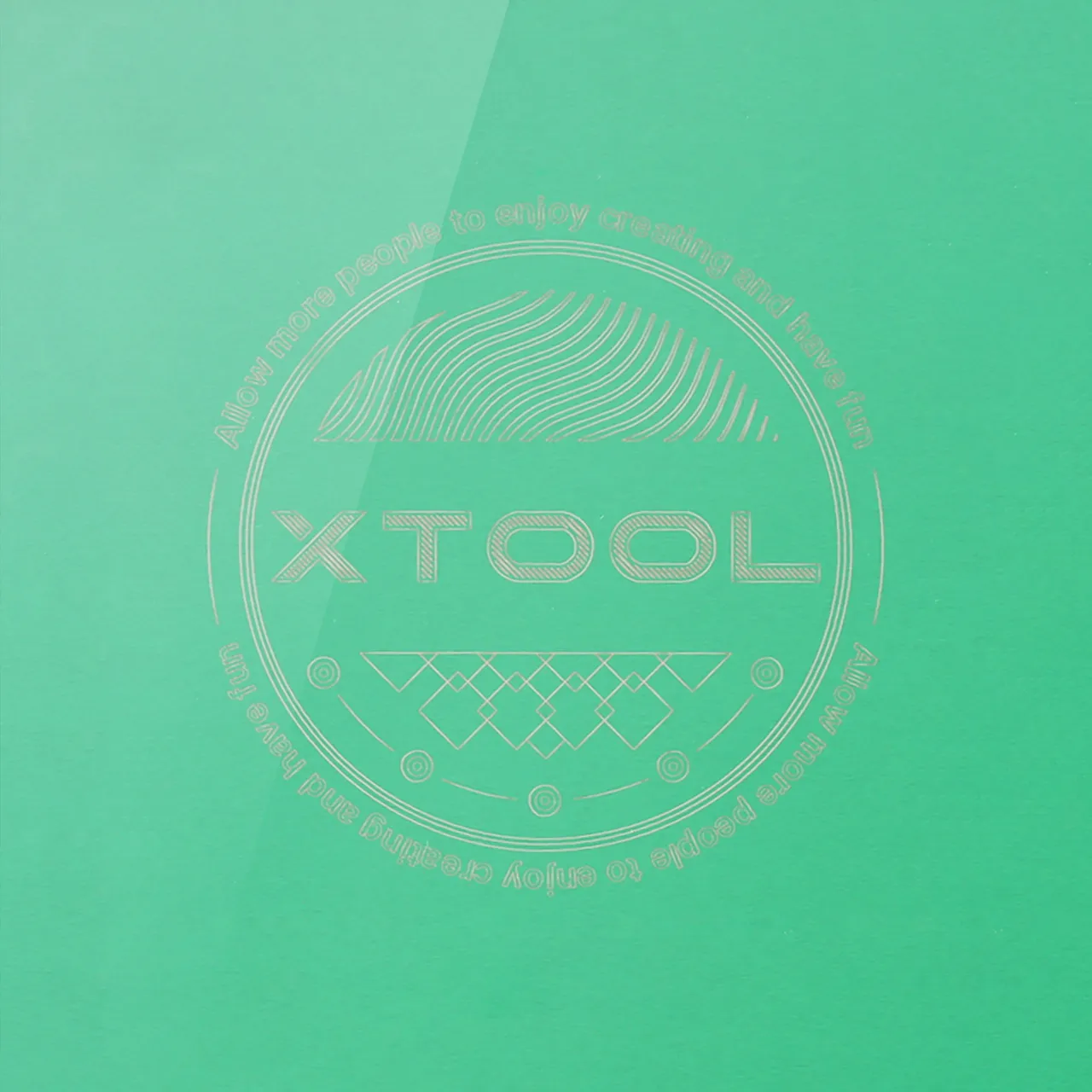 Green Metal Business Card test grid