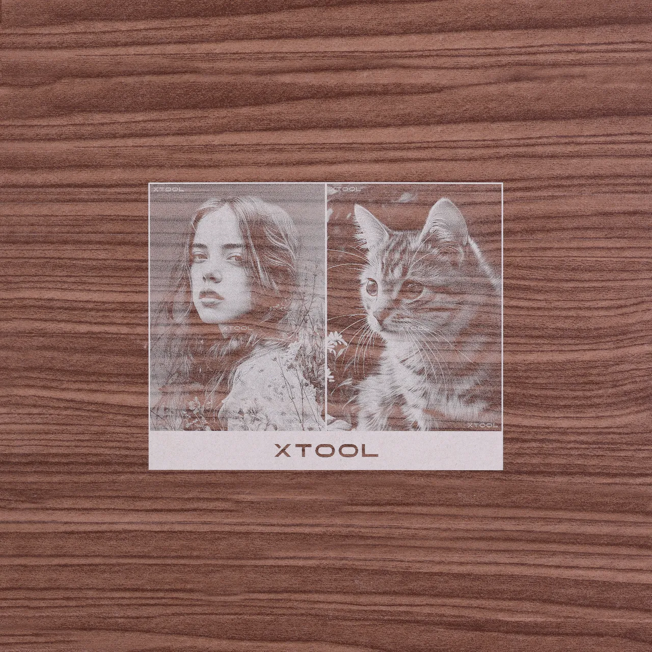 1/8"(3mm) Faux Walnut MDF Board test grid