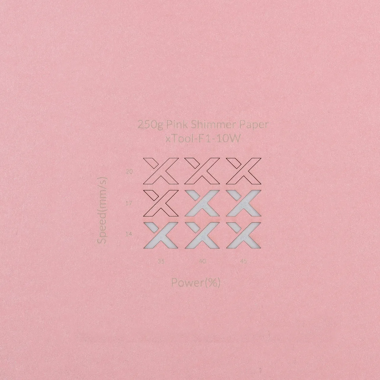 Pink Shimmer Paper-7oz(250g) test grid