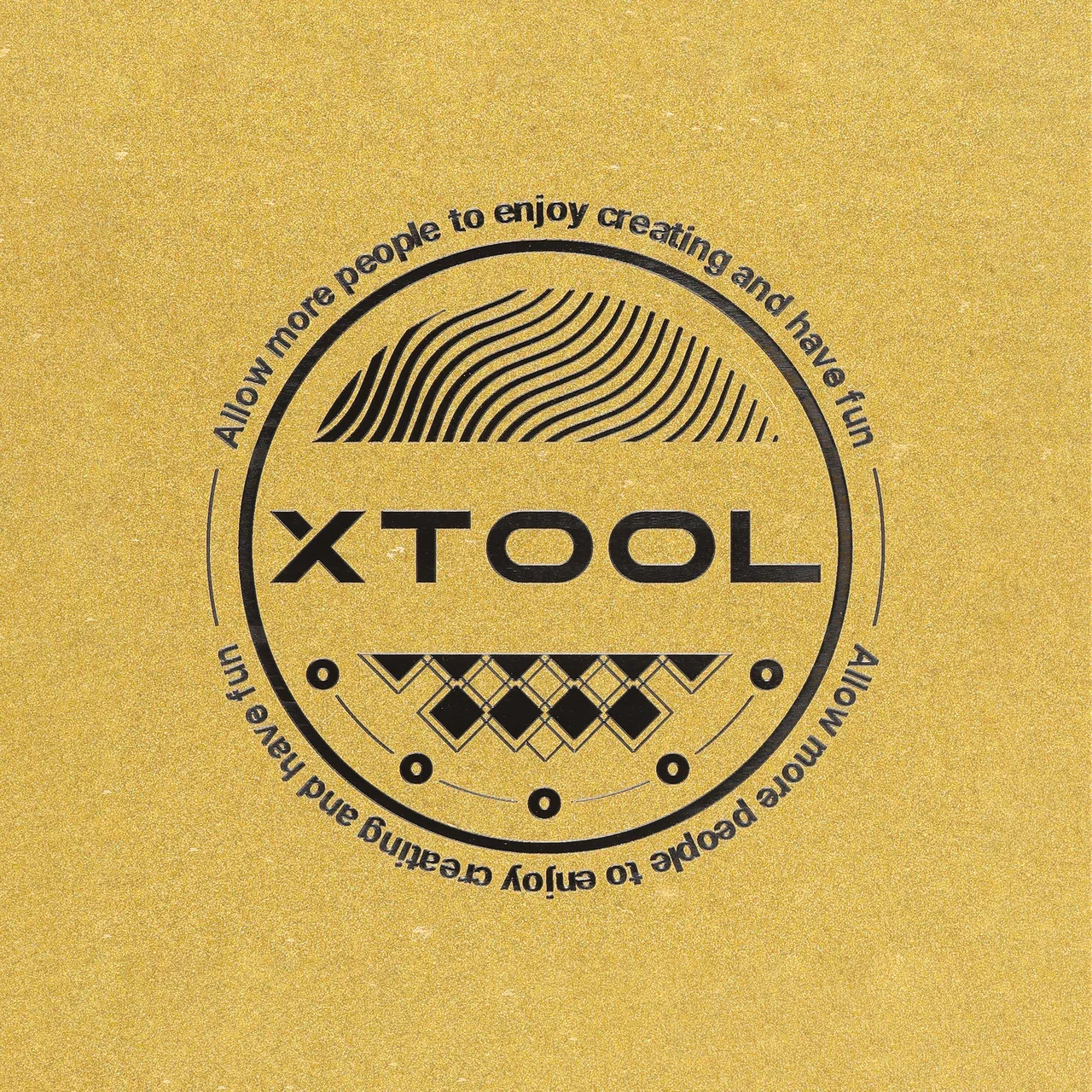 1/8"(3mm) Gold to Black Two-Tone Acrylic test grid