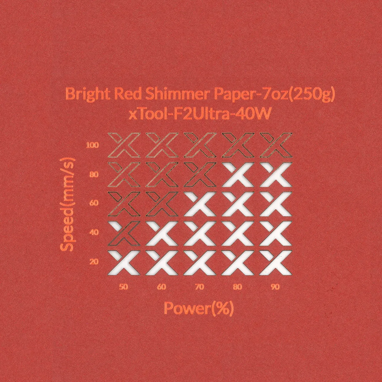 Bright Red Gift Card Envelope test grid