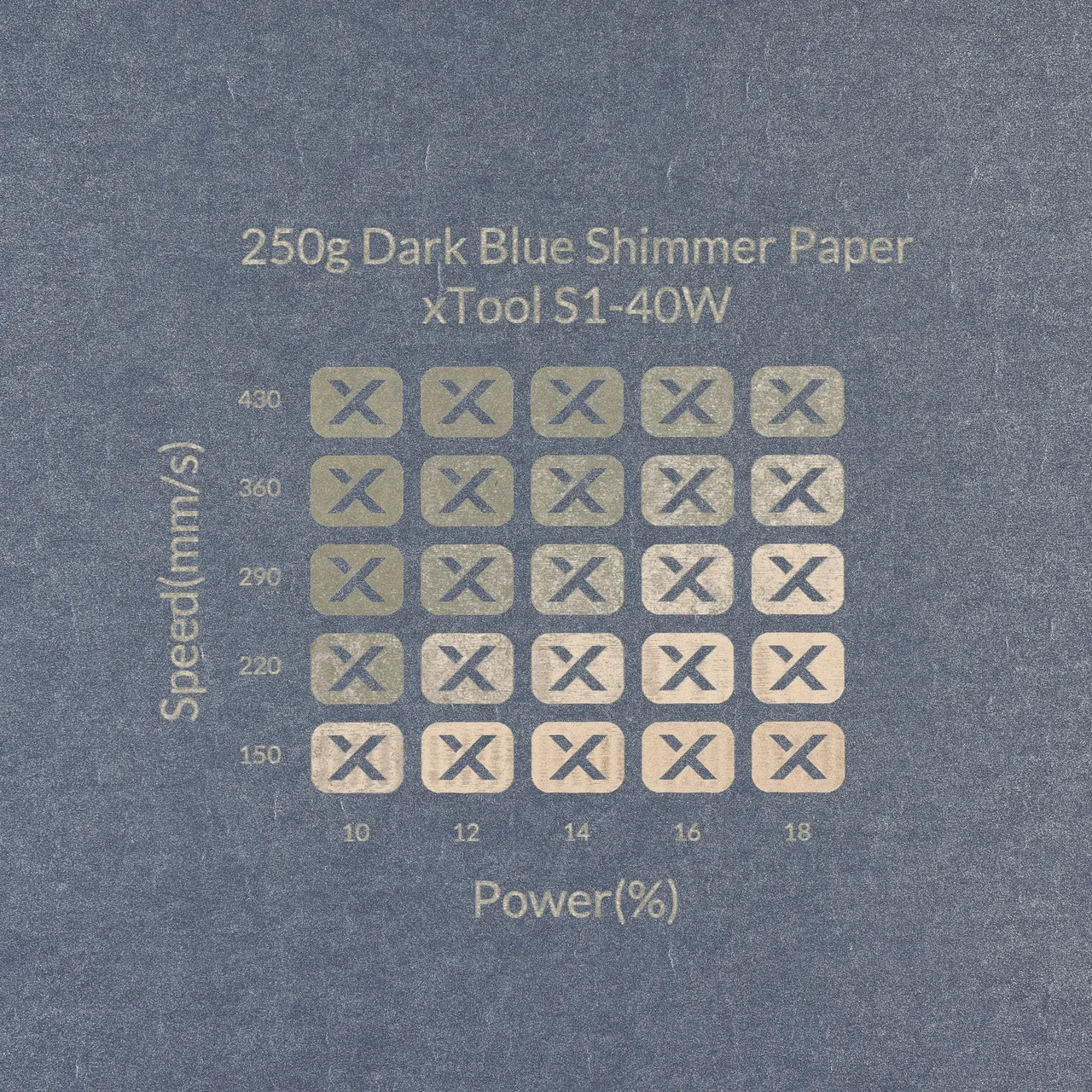 Dark Blue Shimmer Paper-7oz(250g) test grid
