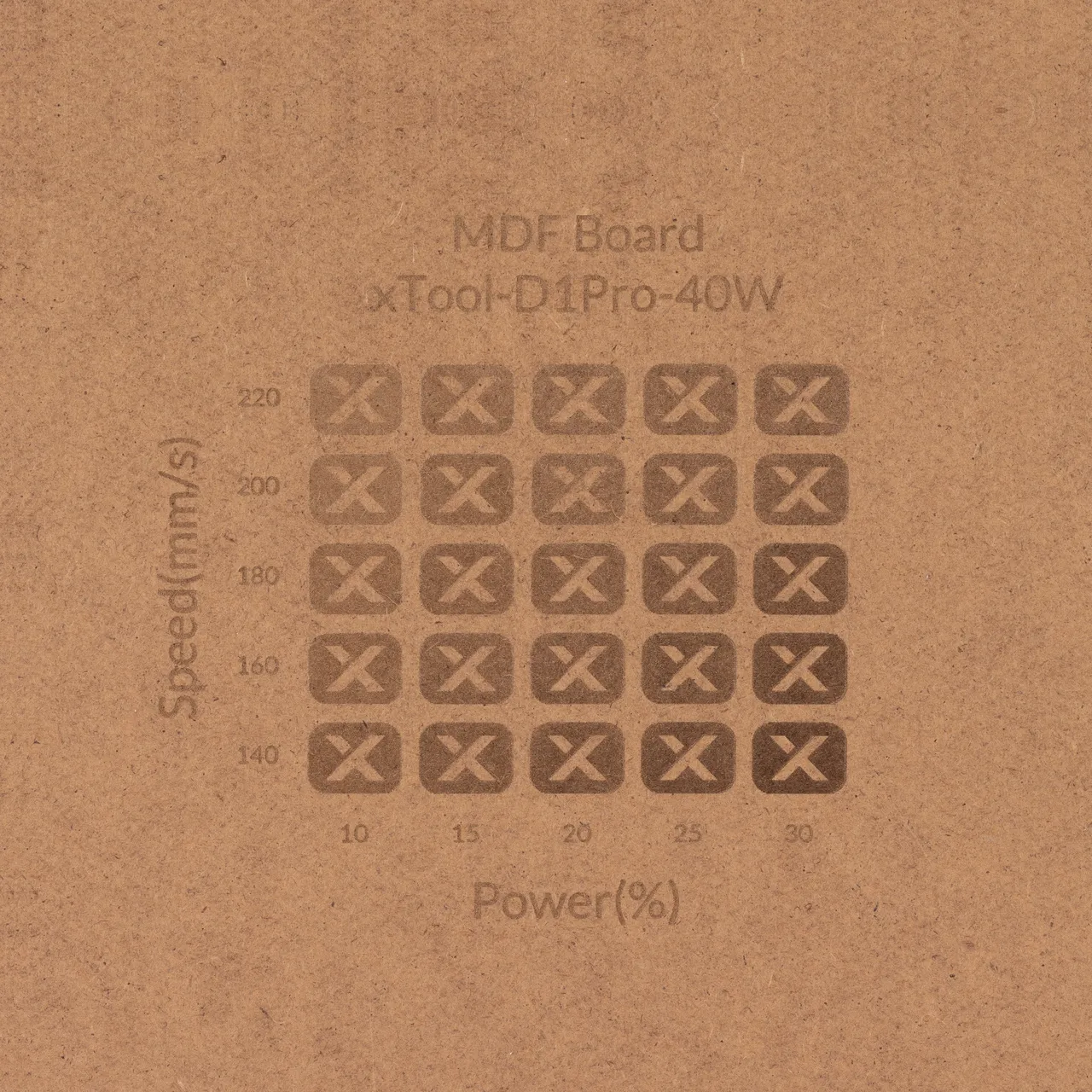 1/8"(3mm) MDF Board test grid