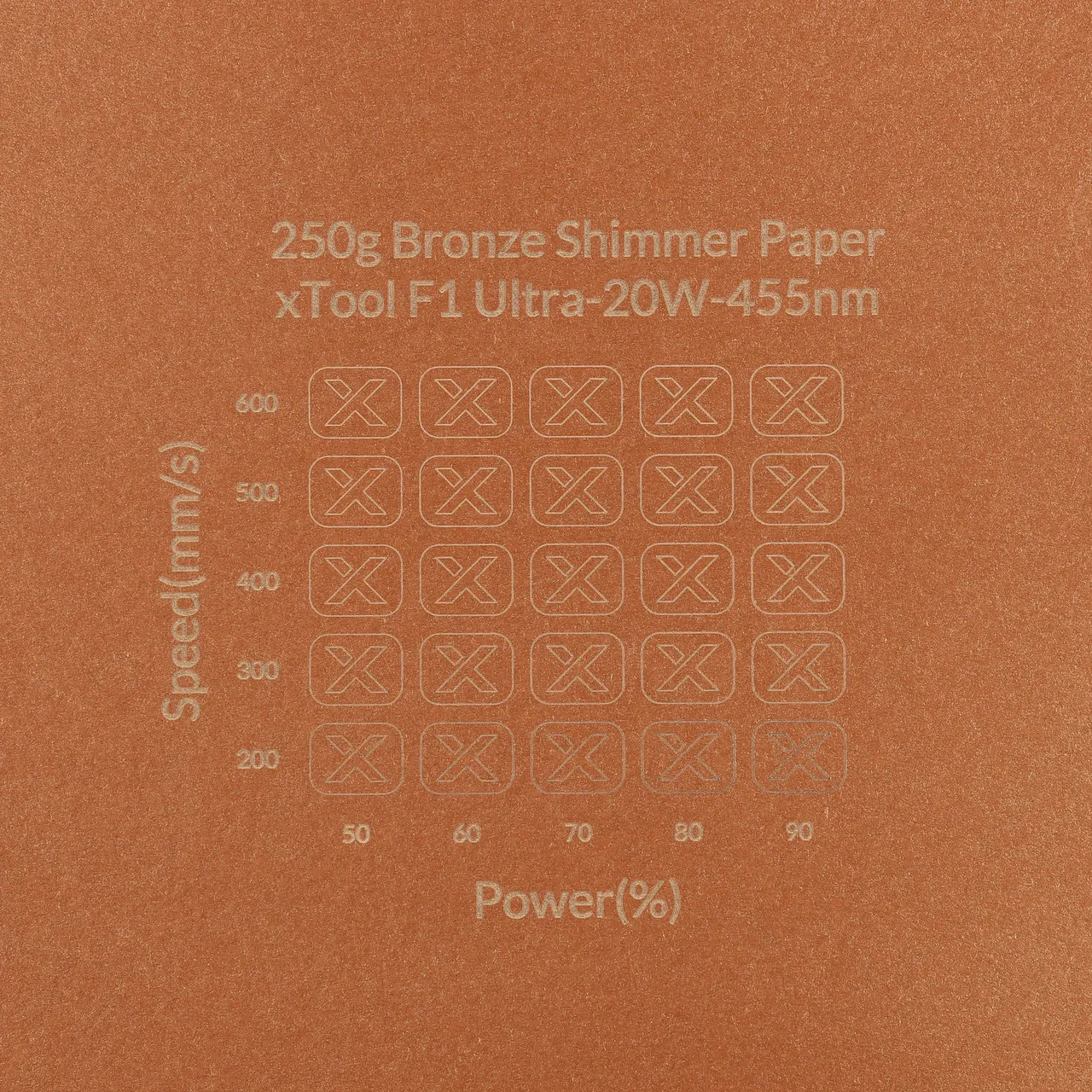 Bronze Shimmer Paper-7oz(250g) test grid