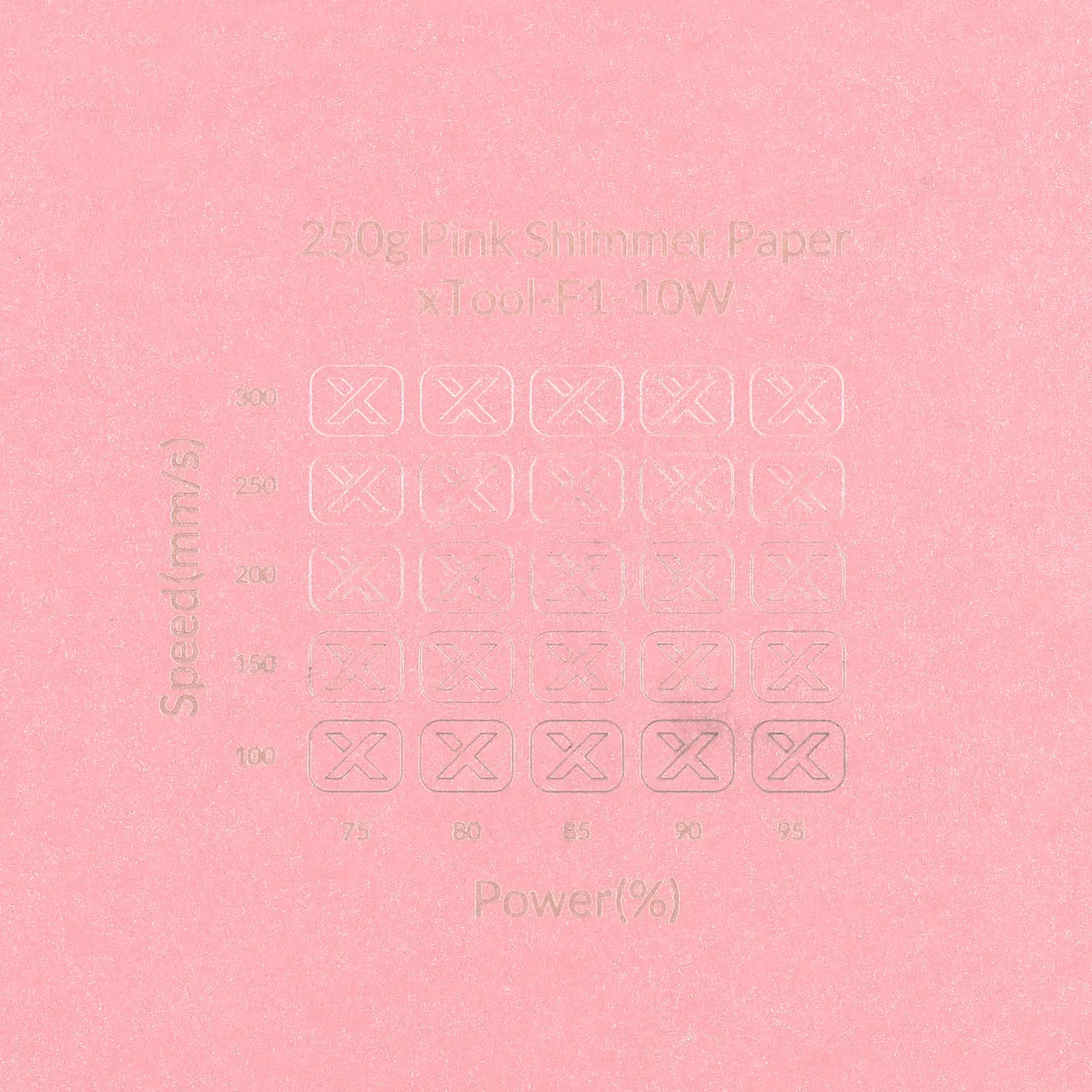 Pink Shimmer Paper-7oz(250g) test grid