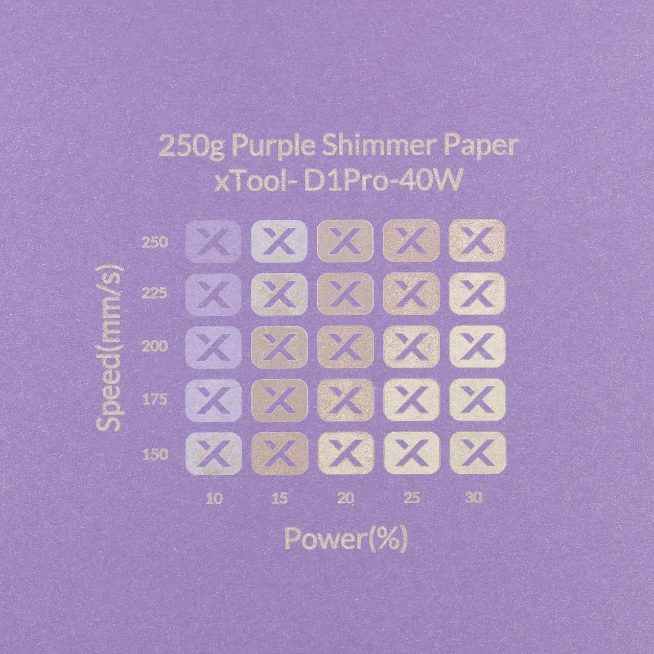 Purple Shimmer Paper-7oz(250g) test grid