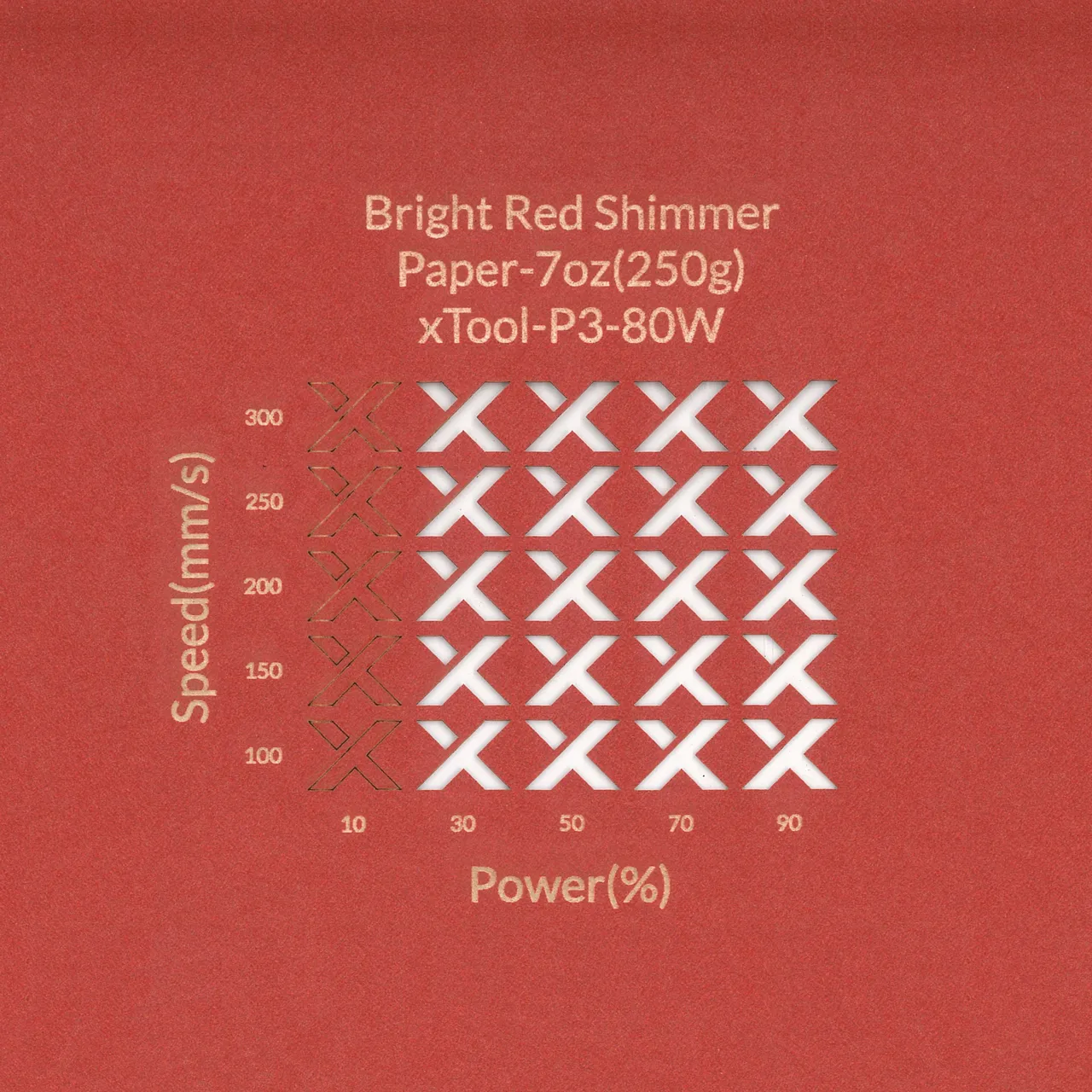 Bright Red Gift Card Envelope test grid