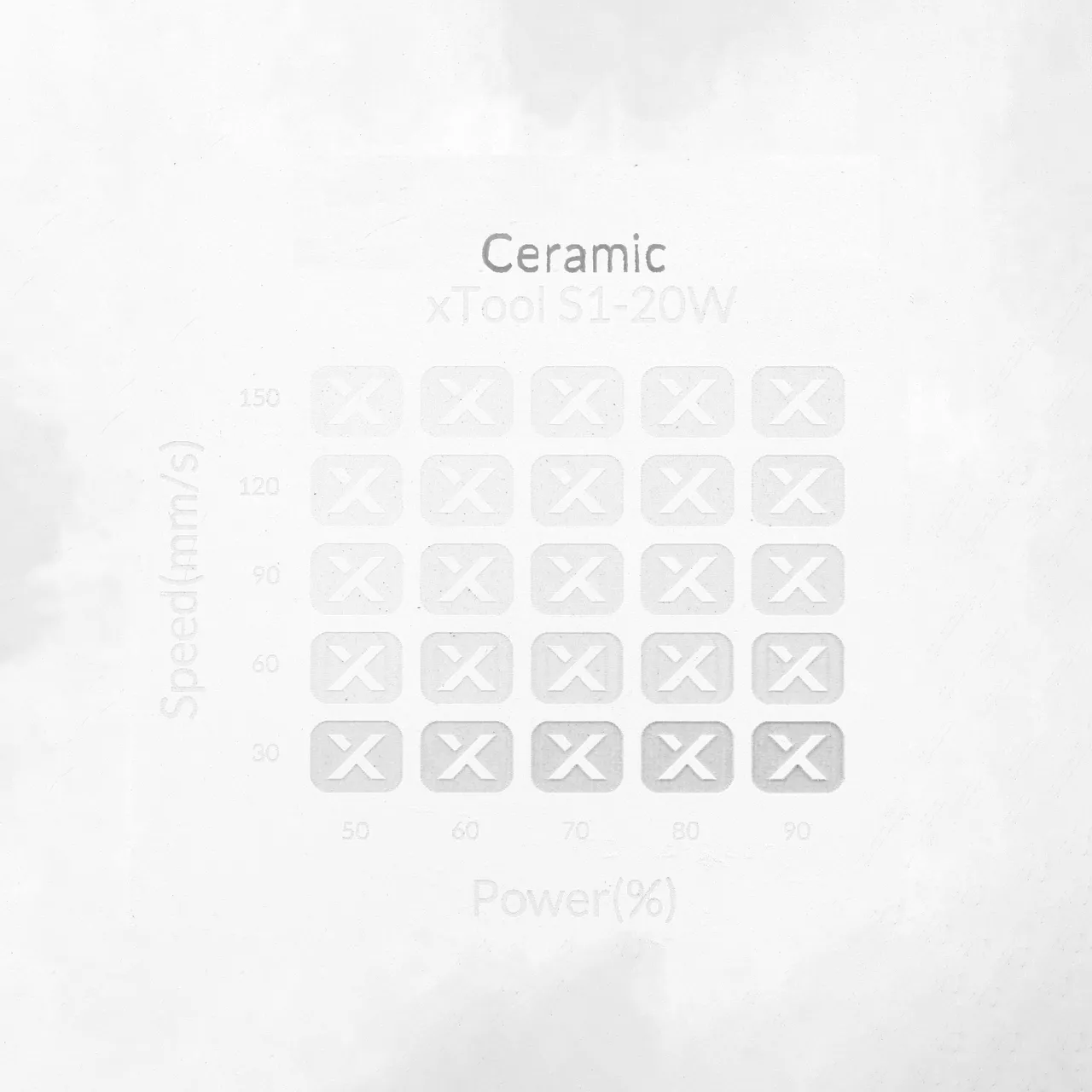 Sublimation Ceramic Fridge Magnet test grid