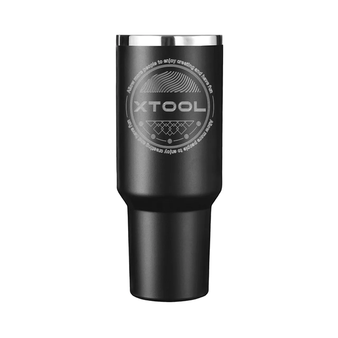 32oz(950ml) Black Insulated Water Bottle with Chug Cap test grid