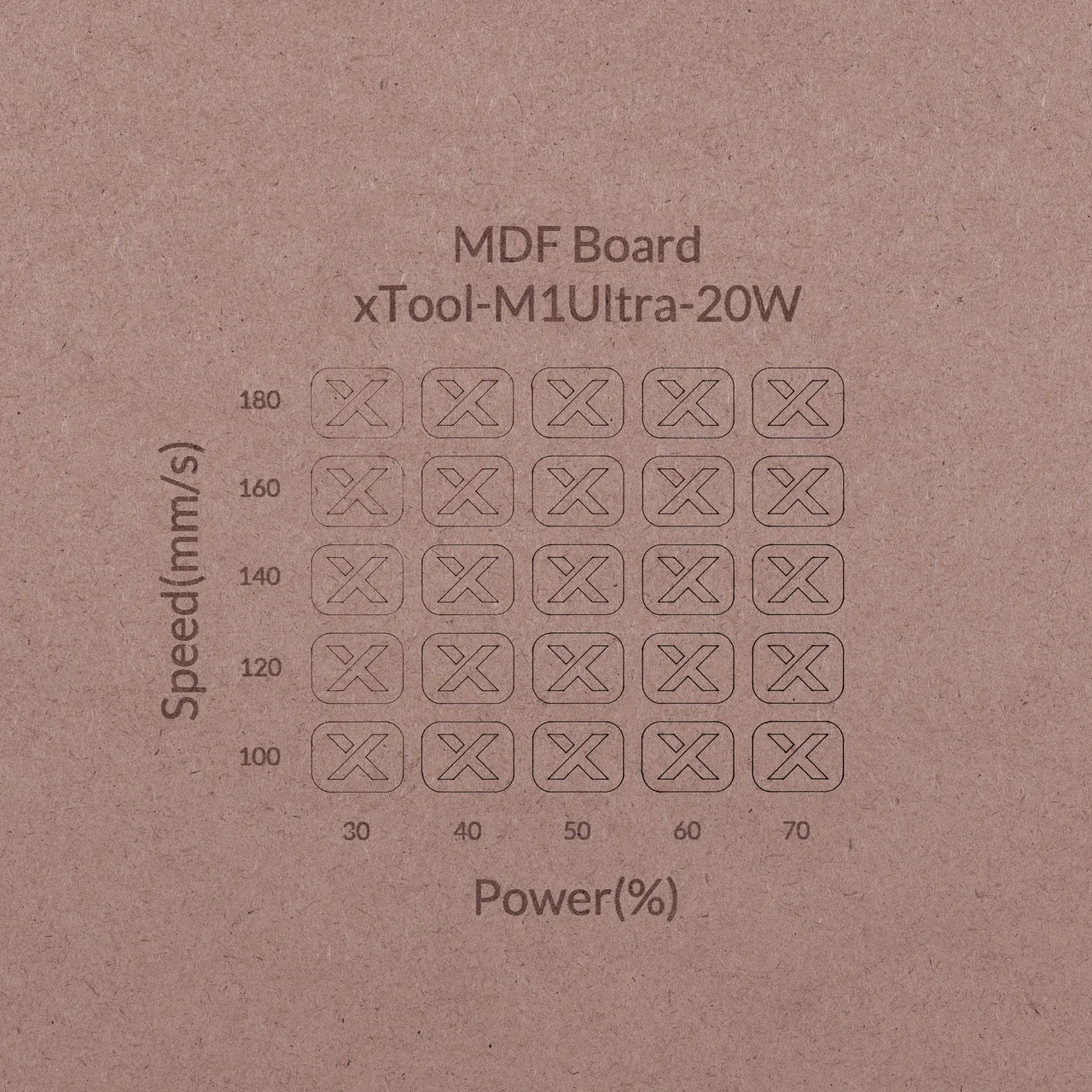 1/4"(6mm) MDF test grid