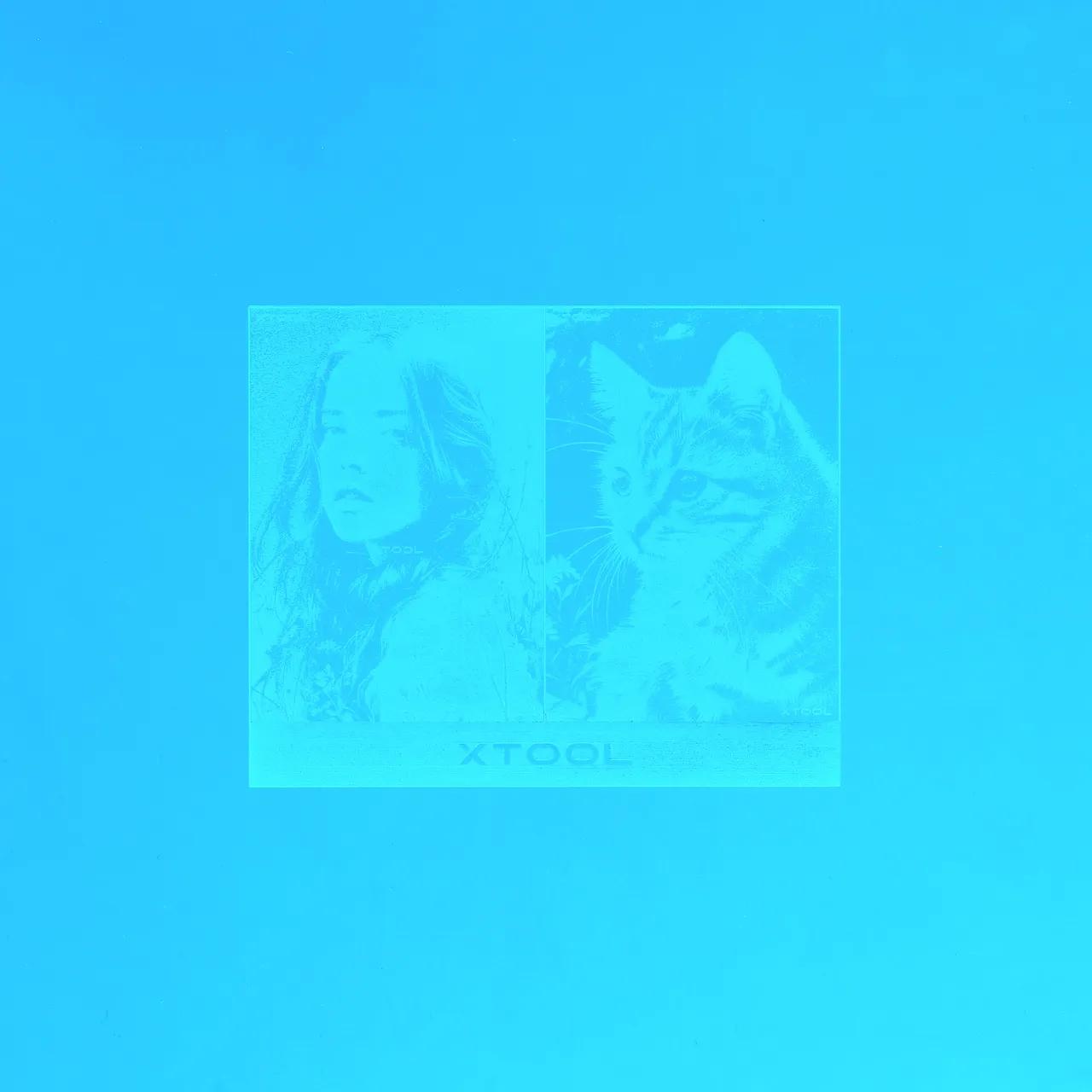 blue frosted cast acrylic - Koenig Machinery test grid