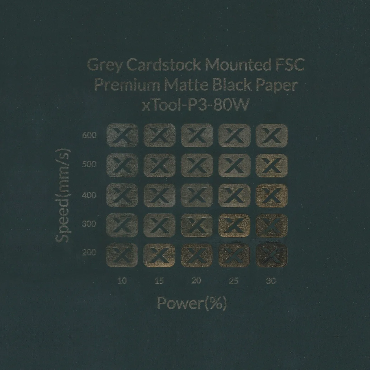 Matte Black Box Body of Eco Cork Gift Box test grid