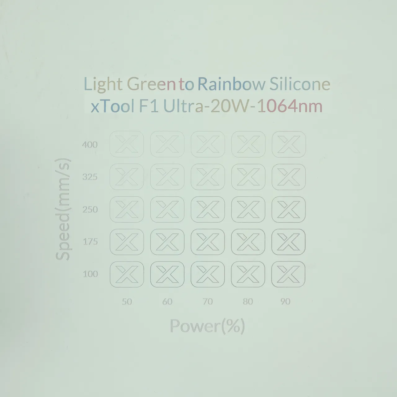Light Green Rainbow Silicone Magnetic Phone Case test grid