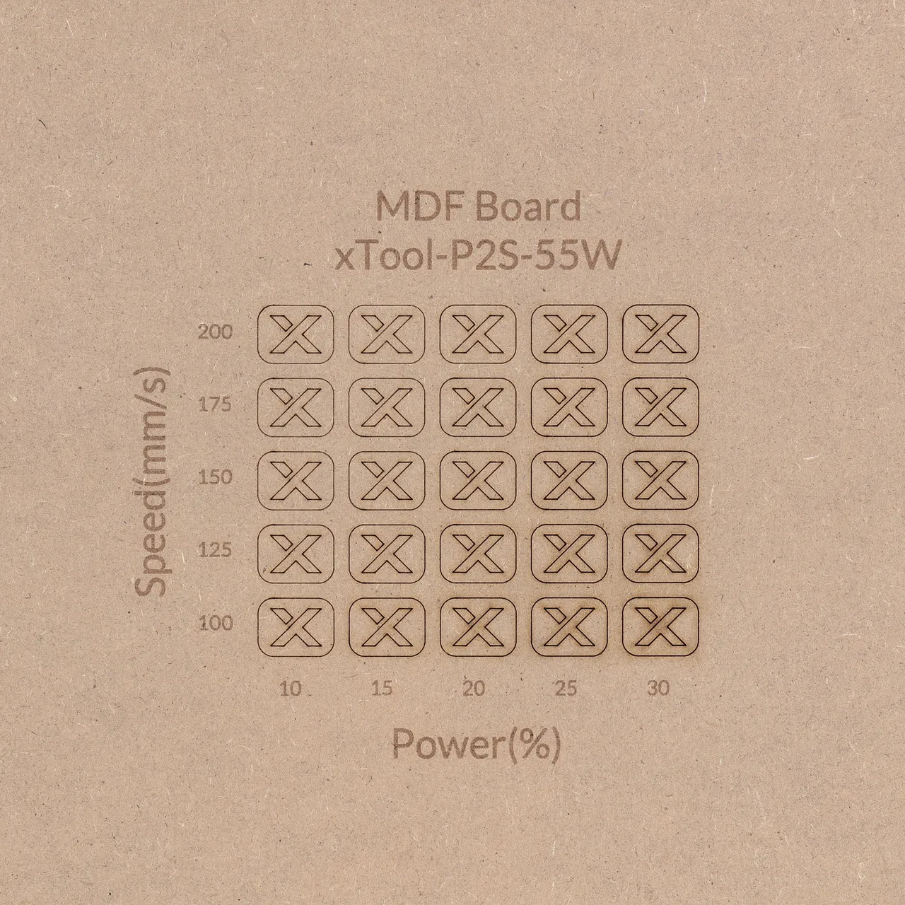 1/2"(12mm) MDF test grid