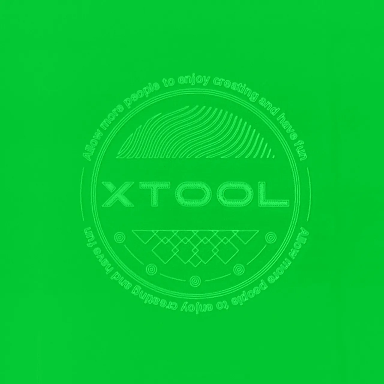 1/8"(3mm) Green Translucent Acrylic test grid