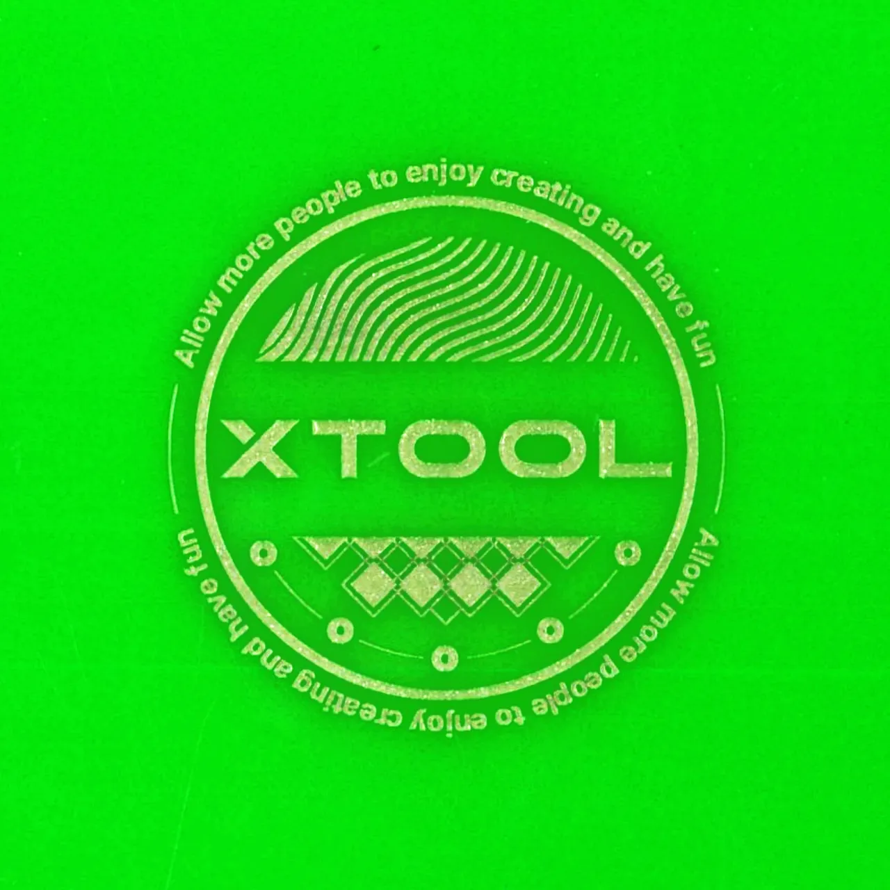 1/8"(3mm) Grass Green Acrylic test grid