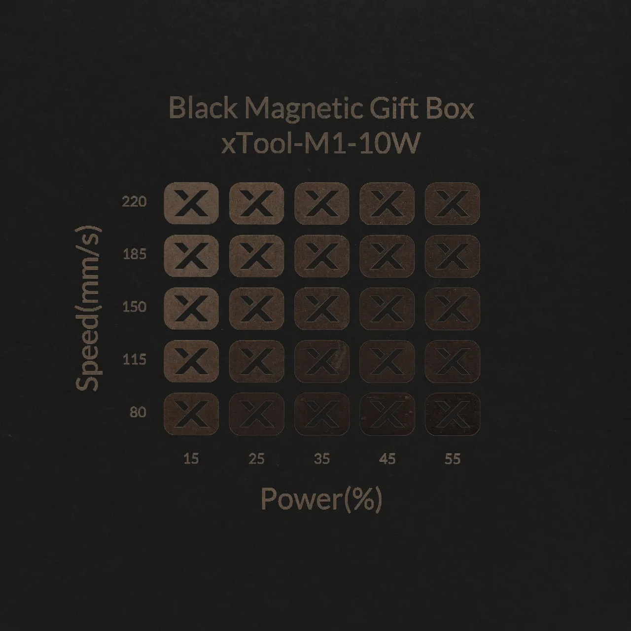 Grey Cardstock Mounted Black Kraft Paper-4.4oz(150g) test grid