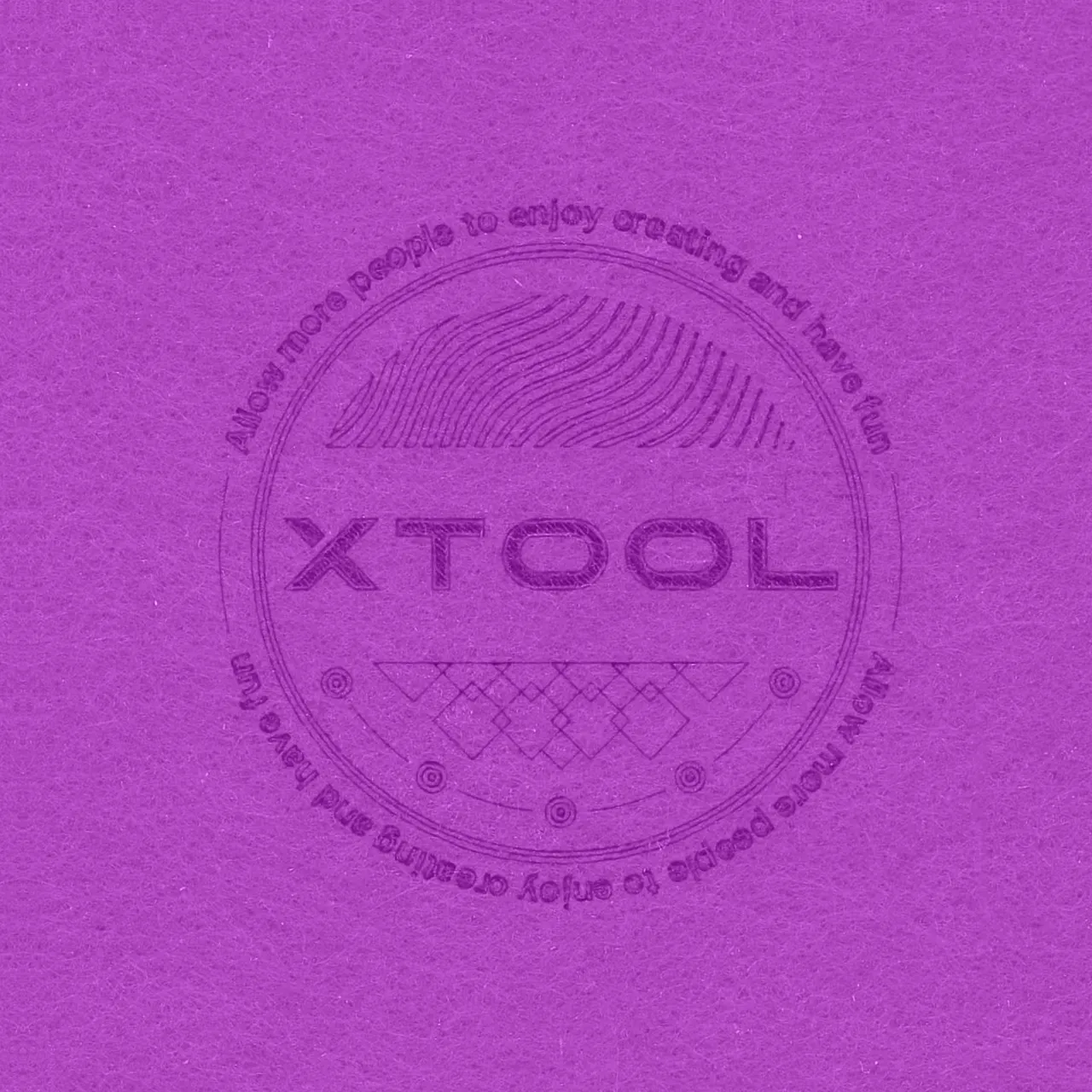 3/64"(1mm) Light Purple Felt test grid
