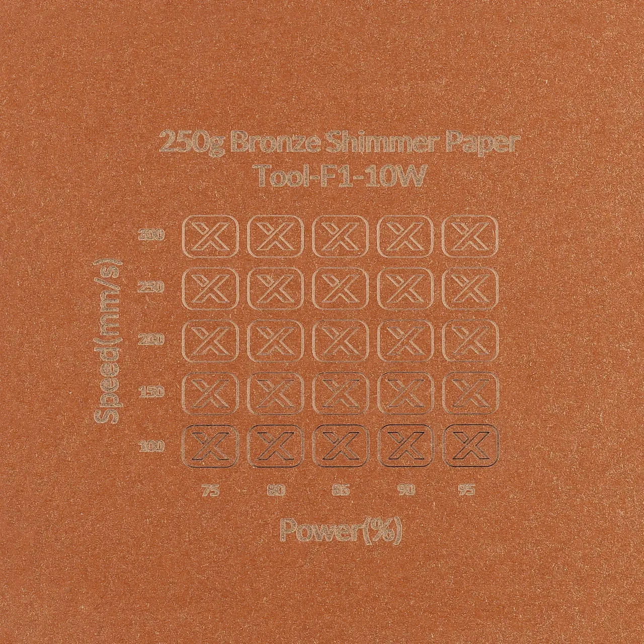Bronze Shimmer Paper-7oz(250g) test grid