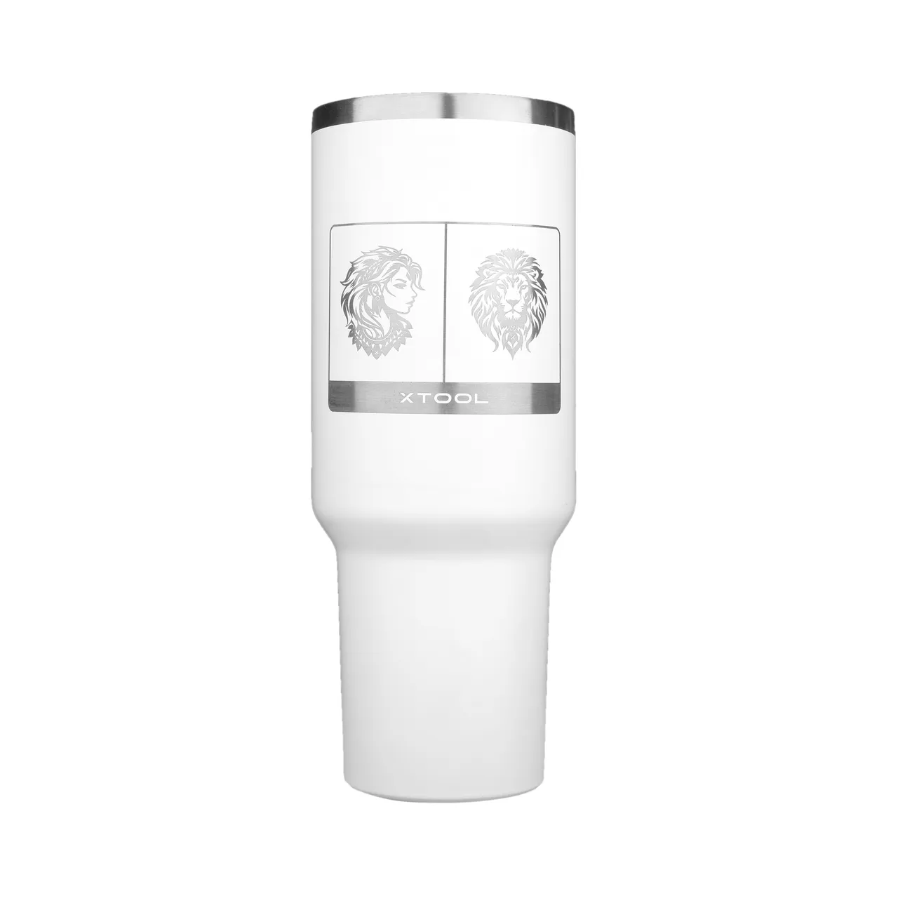 20oz(600ml) White Coffee Tumbler for Laser Engraving test grid
