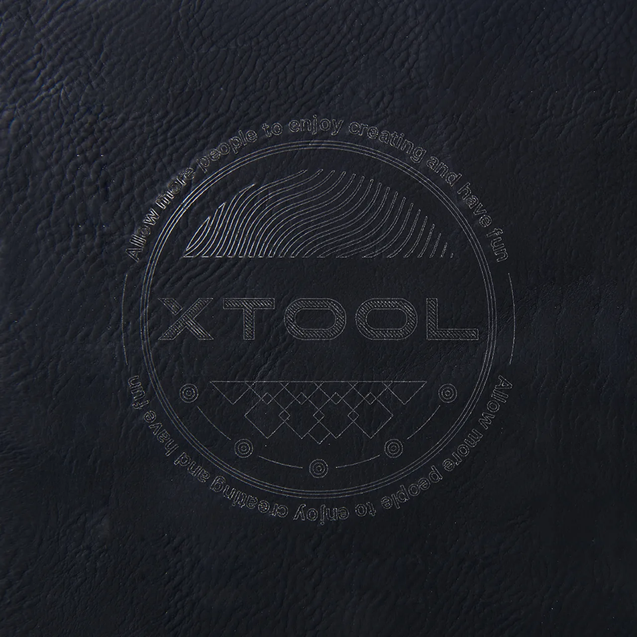 Black to Silver Laserable PU Notebook test grid