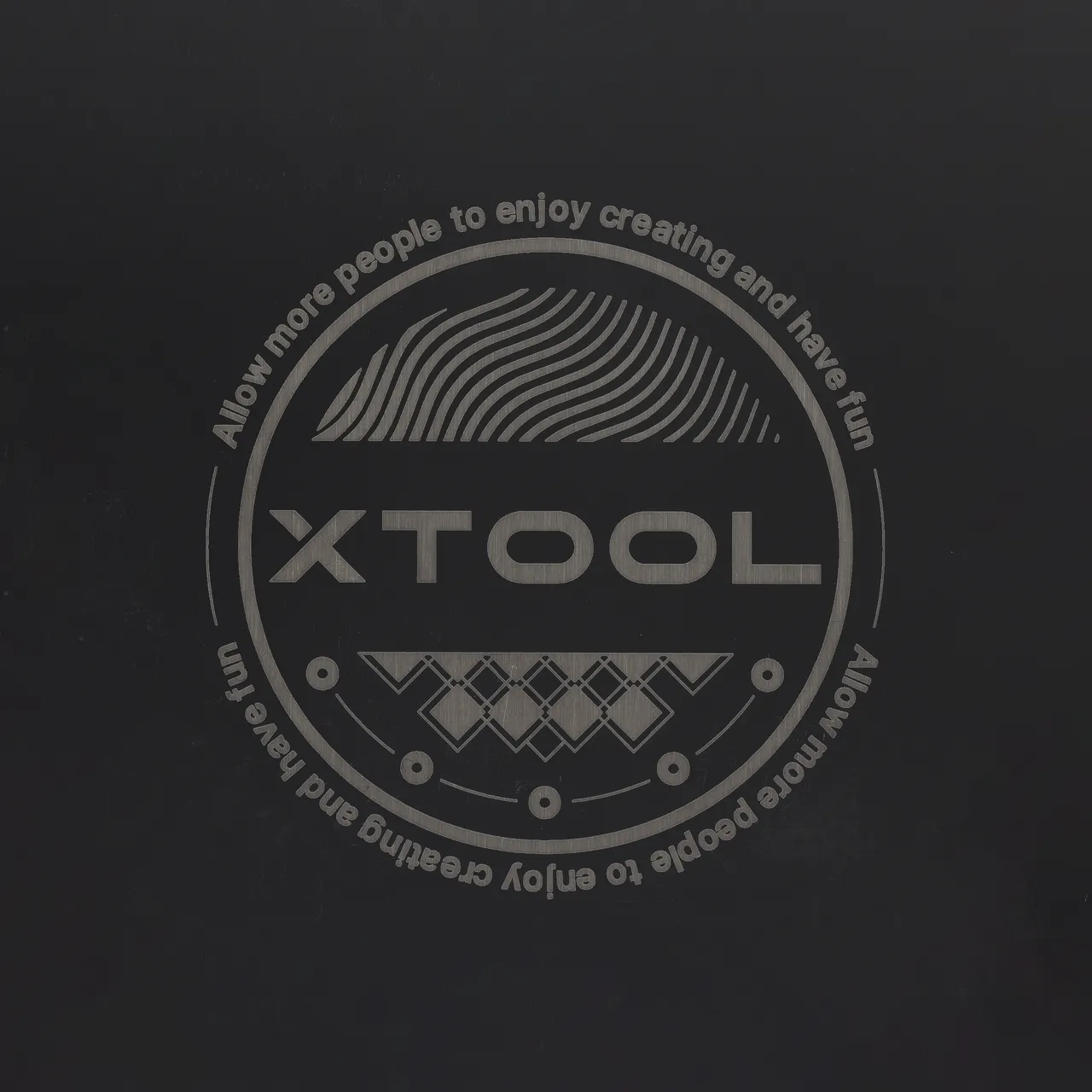 Brushed Black Metal Bookmark test grid