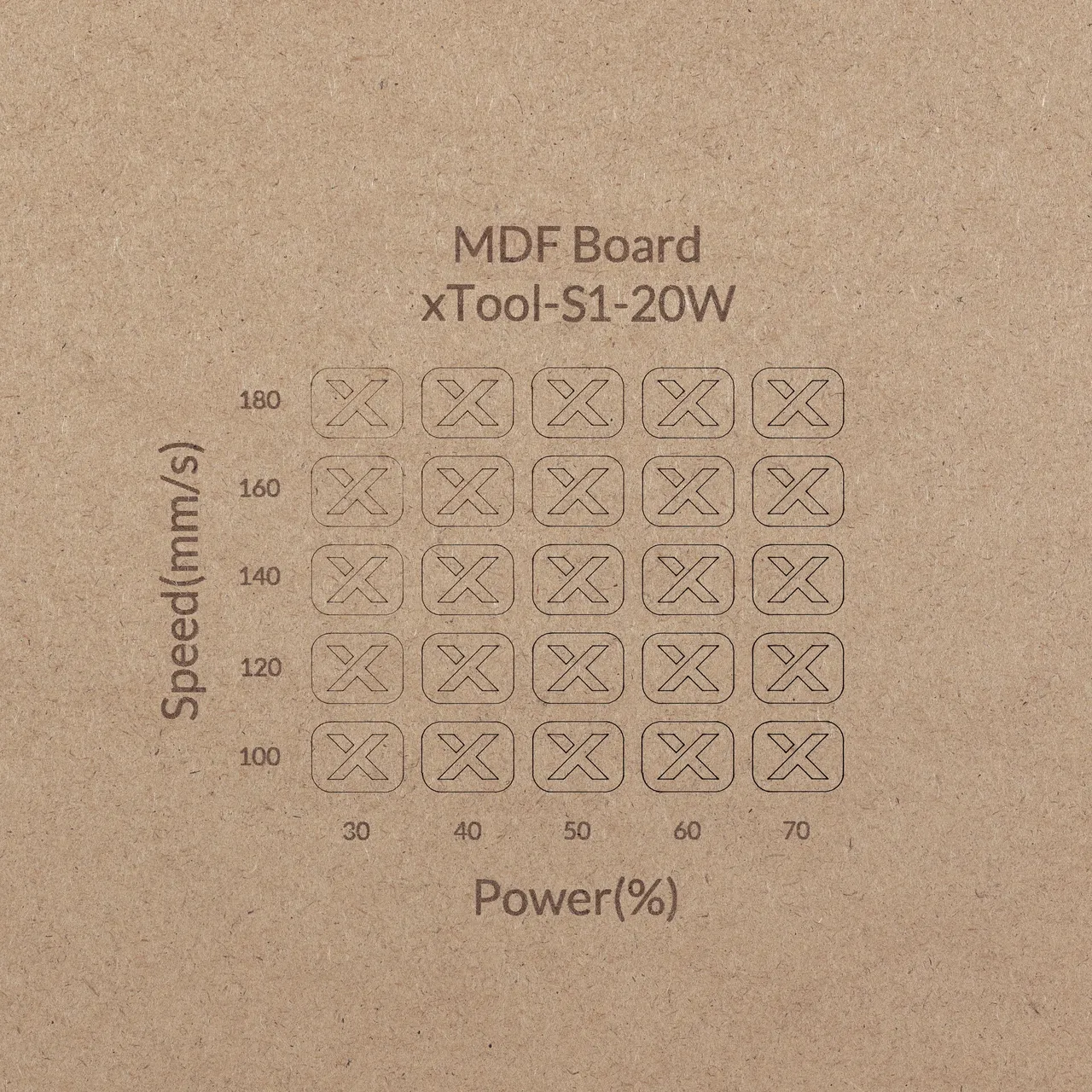 1/8"(3mm) MDF Board test grid