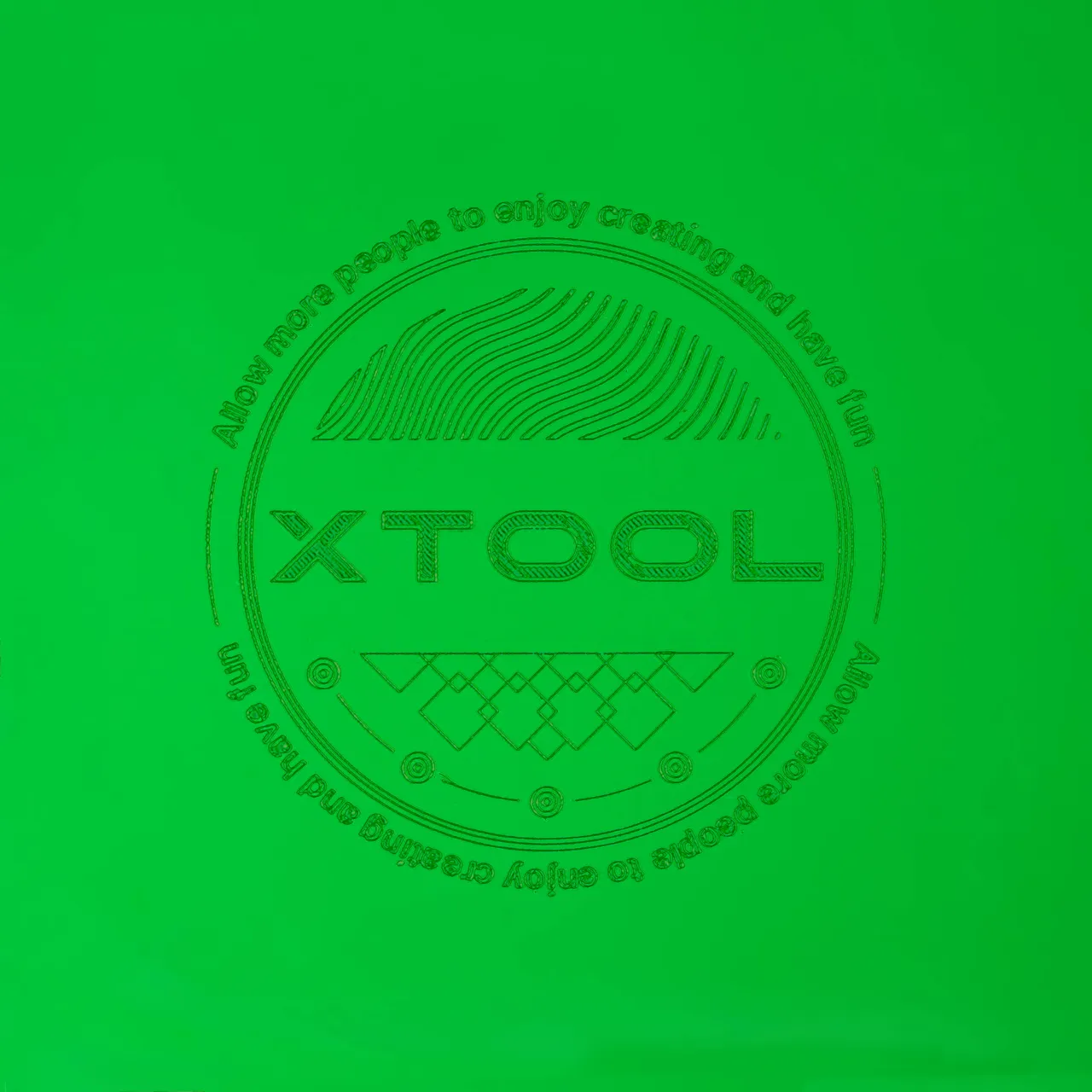 1/8"(3mm) Green Translucent Acrylic test grid