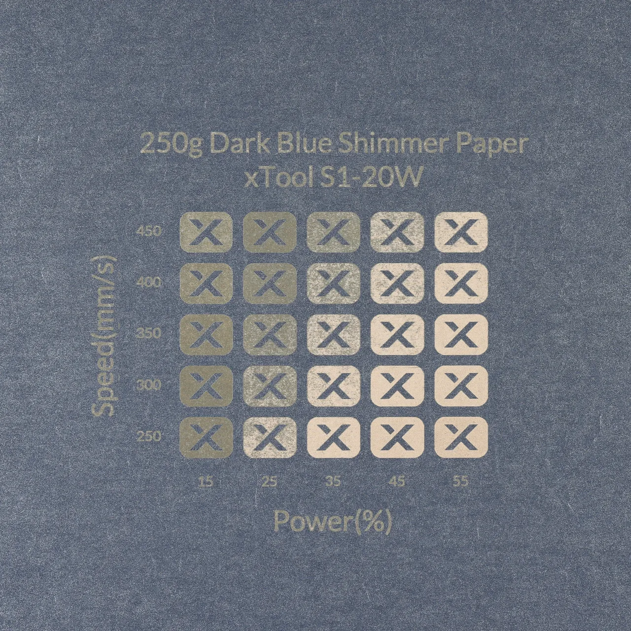 Dark Blue Shimmer Paper-7oz(250g) test grid