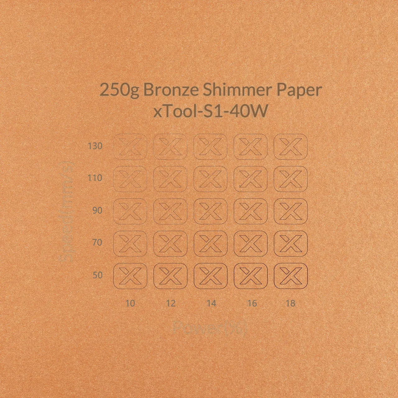 Bronze Shimmer Paper-7oz(250g) test grid