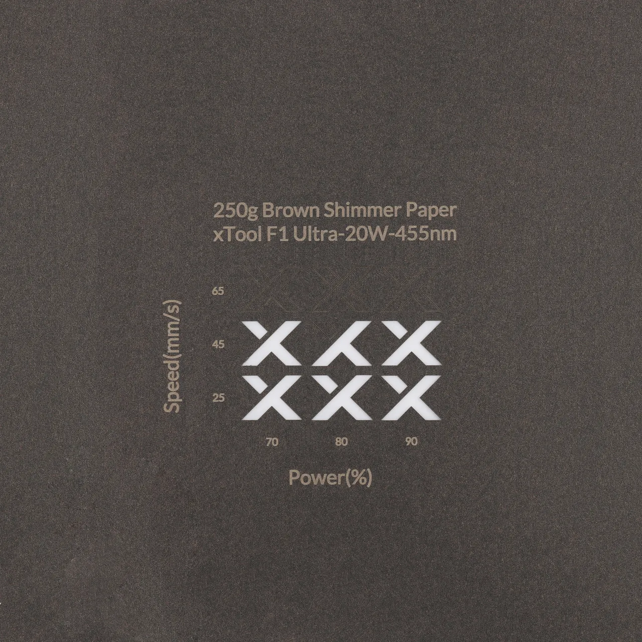 Brown Shimmer Paper-7oz(250g) test grid