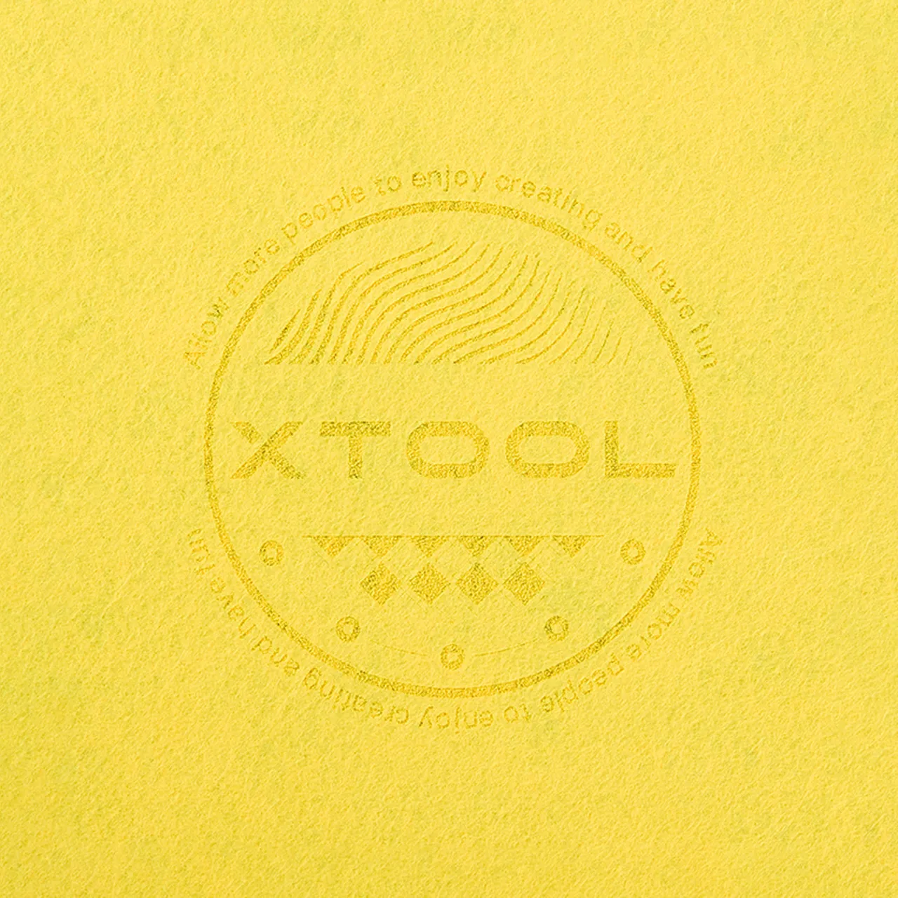3/64"(1mm) Yellow Felt test grid