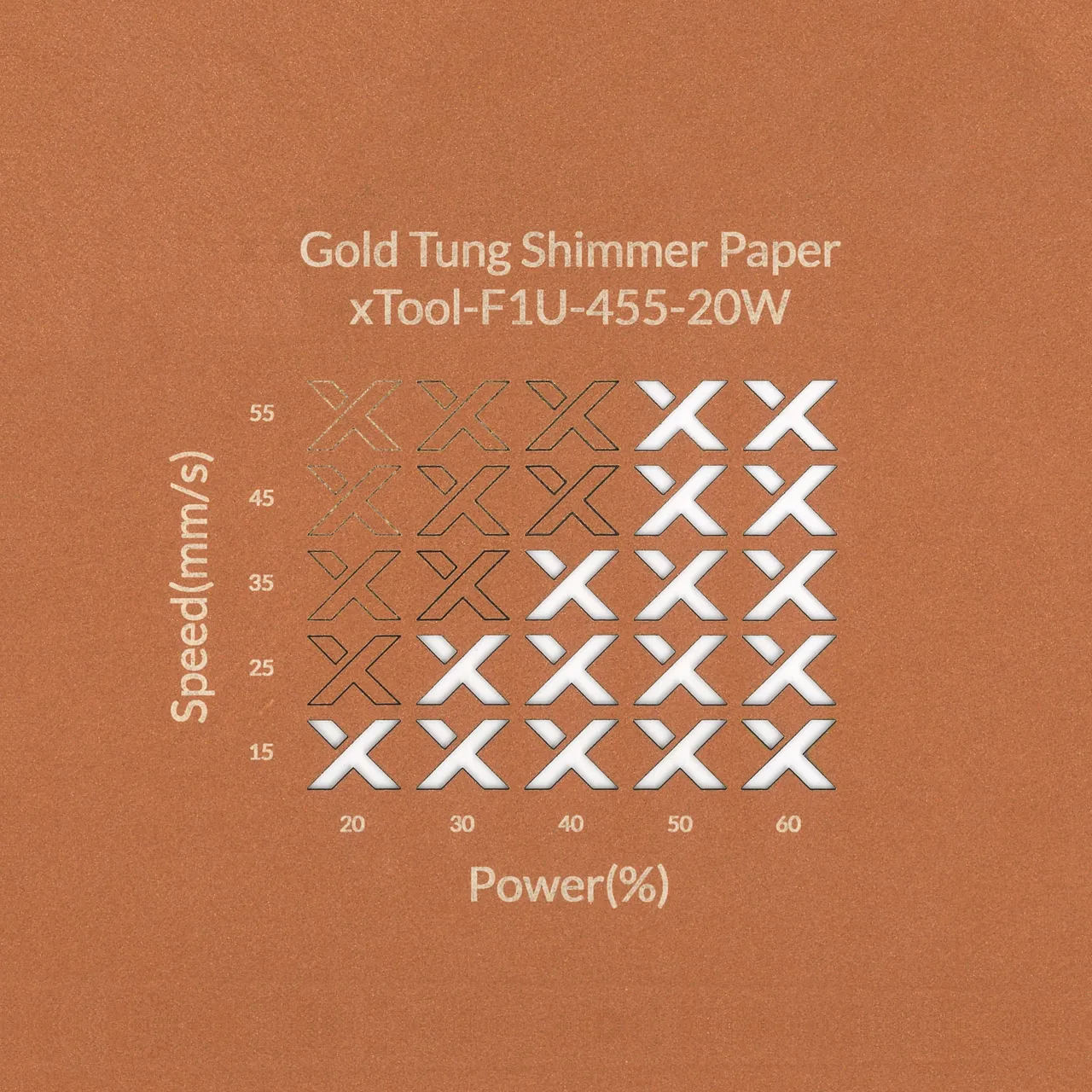 Gold Tung Shimmer Paper-7oz(250g) test grid