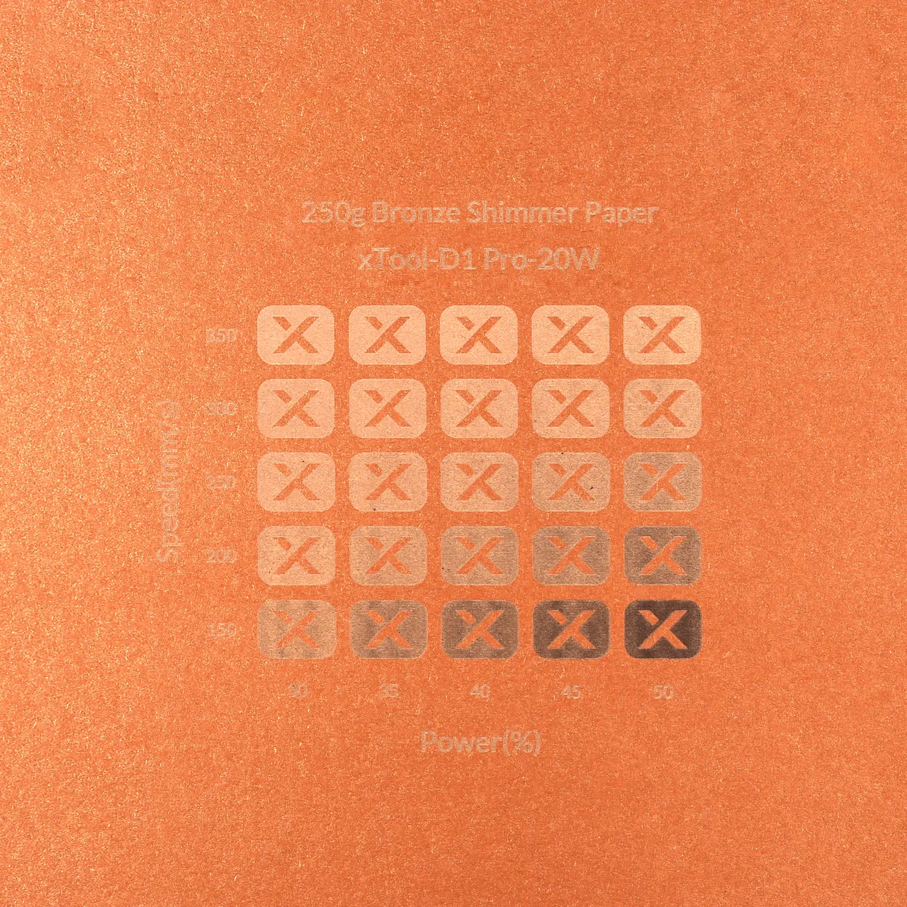 Bronze Shimmer Paper-7oz(250g) test grid
