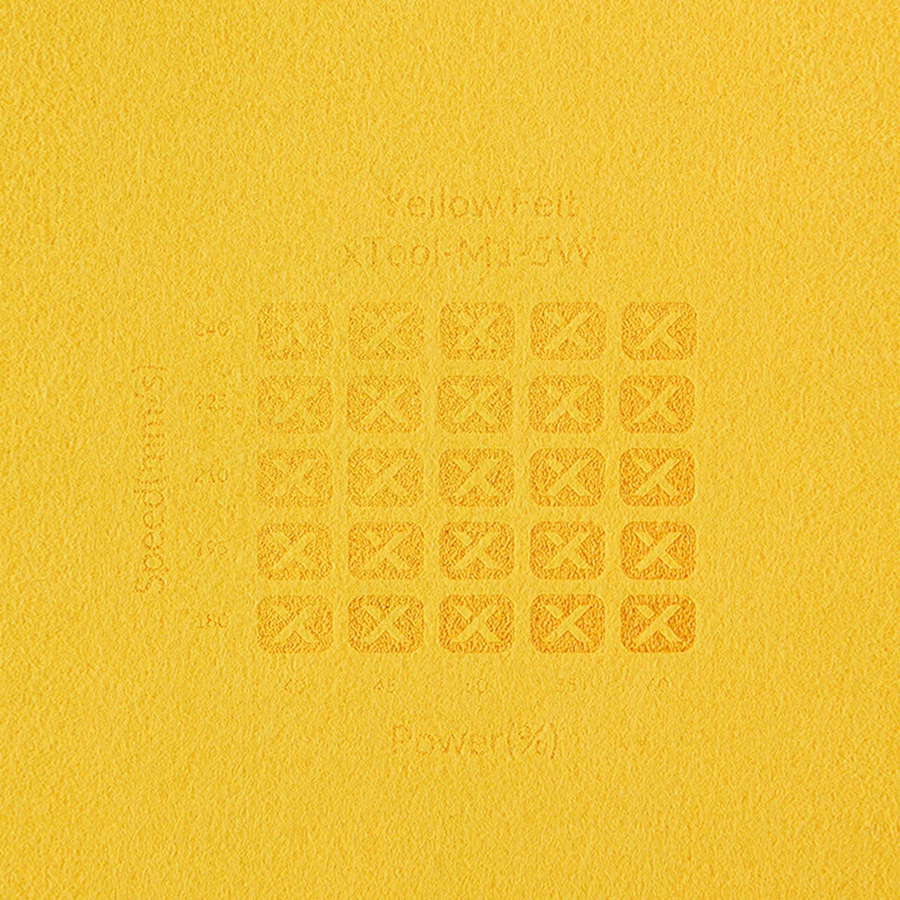 1/8"(3mm) Yellow Felt test grid